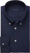 Profuomo Overhemd Garment Dyed Donkerblauw - maat L