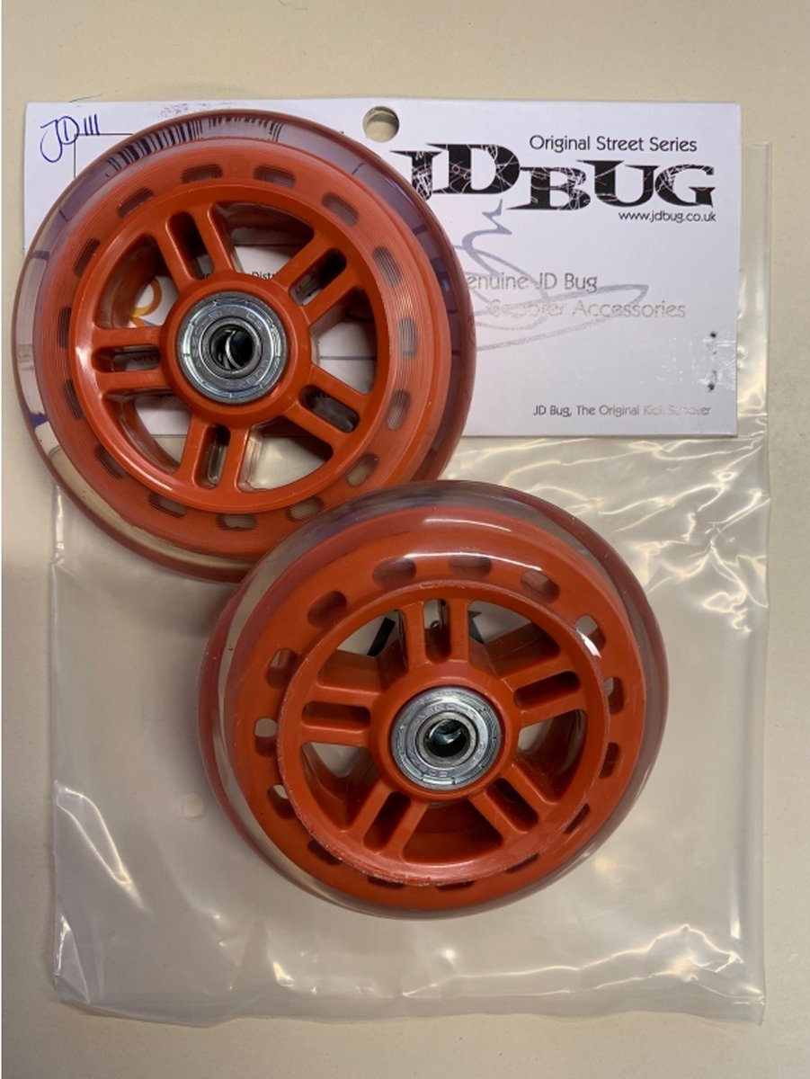 JD Bug Stunt Step Wielen Set 100mm / 25mm - Rood - Voor JD - JD - €45,38