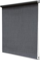 Intensions Exclusive - Rolgordijn Verduisterend - Structuur - Gemeleerd Donkergrijs - 90x190 cm