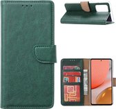 Samsung A72 hoesje bookcase Groen - Samsung galaxy A72 5G portemonnee book case hoes cover