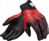 REV'IT! Spectrum Black Neon Red Motorcycle Gloves XL - Maat XL - Handschoen