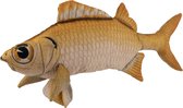 J-Line Kussen Vis Jeff Polyester Oker