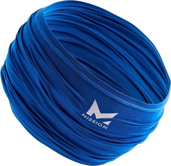 Mission, verkoelende nekbescherming sjaal - Blauw – koelsjaal, neck gaiter,  neck cooler, | bol.com