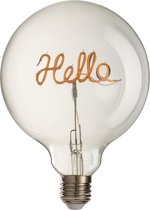 J-Line Ledlamp In Doos Hello Glas Geel/Transparant E27