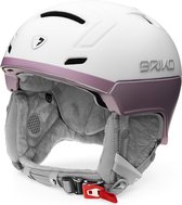 Briko Ambra Skihelm WHITE METAL PINK - Maat M/L