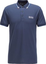 HUGO BOSS Paddy Pro regular fit - stretch heren polo korte mouw - blauw (contrast) -  Maat: M