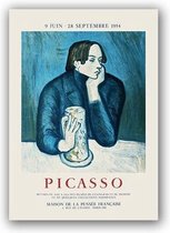 Vintage Pablo Picasso Exhibition Poster 3 - 20x25cm Canvas - Multi-color