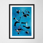 Joan Miro Modern Surrealism Poster 6 - 50x70cm Canvas - Multi-color