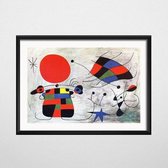 Joan Miro Modern Surrealism Poster 15 - 50x70cm Canvas - Multi-color