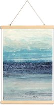 JUNIQE - Posterhanger Serenity II -60x90 /Blauw & Turkoois