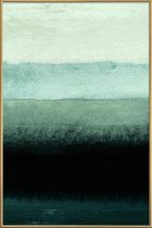 JUNIQE - Poster met kunststof lijst Shades of Green -30x45 /Groen &