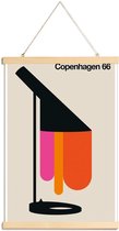 JUNIQE - Posterhanger Vintage Kopenhagen 66 -20x30 /Kleurrijk