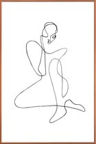 JUNIQE - Poster met kunststof lijst Harmony -20x30 /Wit & Zwart