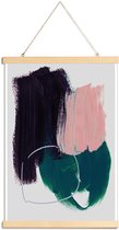 JUNIQE - Posterhanger Abstract Brush Strokes 10 -60x90 /Kleurrijk