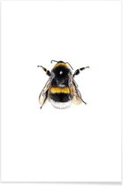 JUNIQE - Poster Bumblebee -30x45 /Geel & Wit