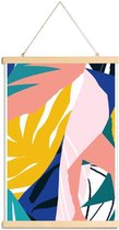JUNIQE - Posterhanger Botanical House -60x90 /Kleurrijk