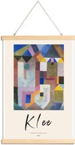 JUNIQE - Posterhanger Klee - Colorful Architecture -30x45 /Kleurrijk
