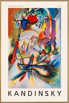 JUNIQE - Poster met kunststof lijst Kandinsky - Komposition Zwecklos