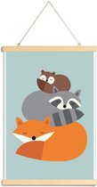 JUNIQE - Posterhanger Dream Together -20x30 /Kleurrijk