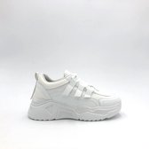 SNEAKER YARA WHITE - Maat 37 - Lage Sneaker - Wit - Sportief - Casual