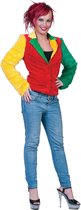 Funny Fashion -Limburgs Mooiste Jasje Vrouw - rood,geel,groen - Maat 40-42 - Carnavalskleding - Verkleedkleding