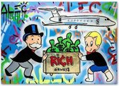 Alec Monopoly Poster 1 - 20x25cm Canvas - Multi-color