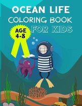 ocean life coloring book for kids age 4-8