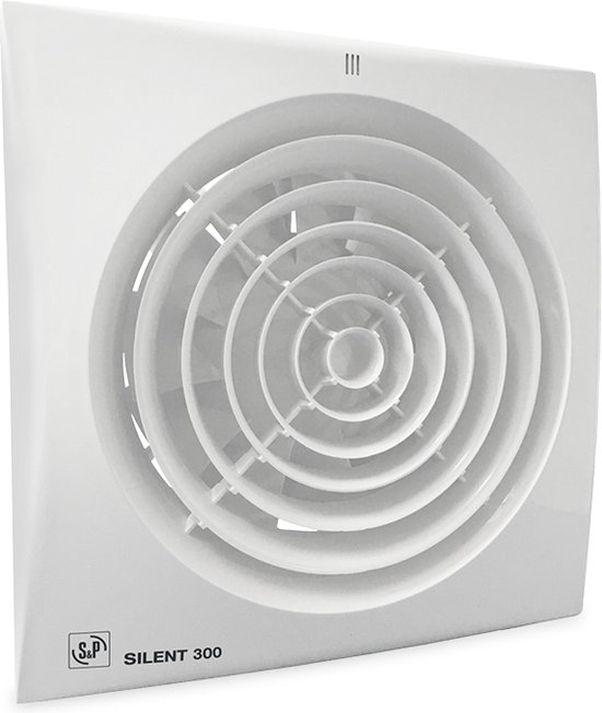 S&P Silent 300 CHZ -TIMER & VOCHTSENSOR- Badkamer/ toilet ventilator - Ø150mm