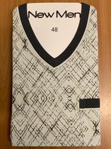 Heren shortama NewMen 66420 - Grijs - M/50