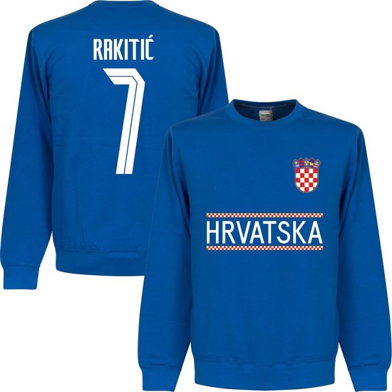Kroatië Rakitic Team Sweater 2021-2022 - Blauw - XXL