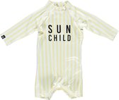 Beach & Bandits - UV-pakje voor baby's - Sun Child - geel-wit - maat 68-74cm