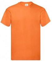 Fruit Of The Loom Heren Originele T-shirt  korte mouwen (Oranje)