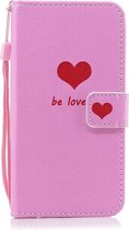 Hartpatroon Horizontaal Flip Leren Case voor Galaxy A10, met houder en kaartsleuven en portemonnee