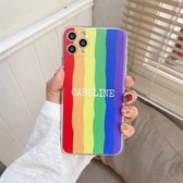 Regenboog TPU-beschermhoes voor iPhone 12 Pro (Caroline)