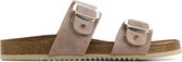 Lina Locchi Vrouwen Leren    Slippers /  Slides - L1046 - Brons - Maat 42