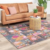 Patchwork Rozenkelim vloerkleed - Rosa Pink 80x150cm