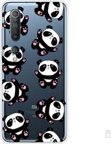 Voor Xiaomi Mi 10 5G schokbestendig geverfd transparant TPU beschermhoes (knuffelbeer)