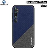 Voor Xiaomi CC9 Pro / Note10 PINWUYO Rong-serie schokbestendige pc + TPU + beschermhoes van chemische vezeldoek (blauw)