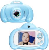 16,0 megapixel dual-camera 2,0-inch scherm cartoon HD digitale SLR-camera voor kinderen (blauw)