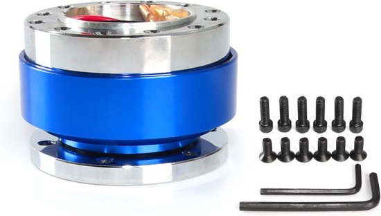 Universele 60 mm auto stuurwiel snelkoppeling HUB Racing Adapter Snap Off  Boss Kit (blauw) | bol.com