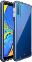 Voor Samsung Galaxy A7 (2018) Krasbestendig TPU + Acryl Space Beschermhoes (Transparant)