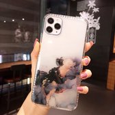 IMD Dreamy Watercolor Pattern Shockproof TPU beschermhoes voor iPhone 12 Pro Max (C8)