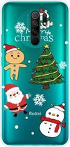 Voor Xiaomi Redmi 9 Christmas-serie Transparante TPU-beschermhoes (4 tekenfilms)