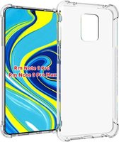 Voor Geschikt voor Xiaomi Redmi Note 9 Pro schokbestendig antislip waterdichte verdikking TPU beschermhoes (transparant)