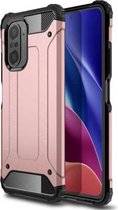 Voor Xiaomi Redmi K40 / K40 Pro Magic Armor TPU + pc combinatiebehuizing (roségoud)
