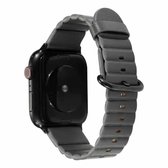 Loop Stripes vervangende band horlogeband met ijzeren gesp voor Apple Watch Series 6 & SE & 5 & 4 44 mm / 3 & 2 & 1 42 mm (grijs)