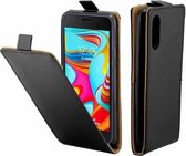 Zakelijke stijl verticale flip TPU lederen tas met kaartsleuf voor Samsung Galaxy A2 Core / A260 (zwart)