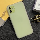 Voor iPhone 11 schokbestendig mat TPU transparant beschermhoes (grijs)
