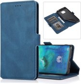 Voor Huawei Mate 20 Pro Retro Magnetische Sluiting Horizontale Leren Flip Case met Houder & Kaartsleuven & Fotolijst & Portemonnee (Marineblauw)