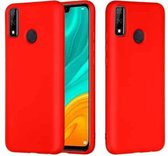 Voor Huawei Y8s Pure Color vloeibare siliconen schokbestendige volledige dekking beschermhoes (rood)